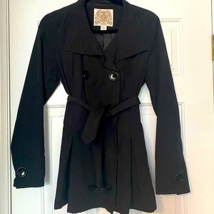Belted trench coat